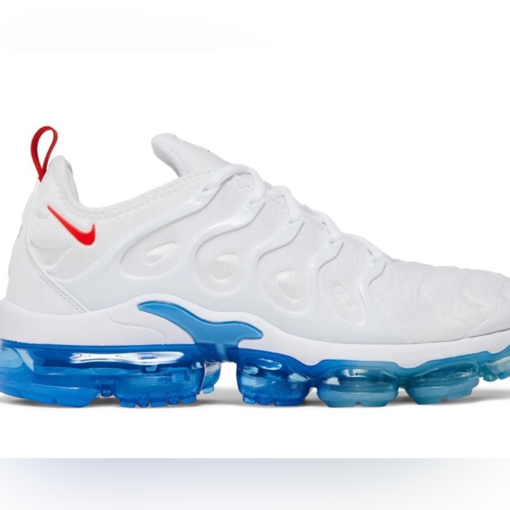 Nike Vapor Max Plus white university blue